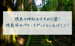 徳島の神社おすすめ５選！徳島市のパワースポットといえばここ！